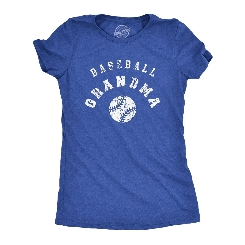 Embroidered Women T Shirt with Intricate DetailsBaseball Grandma Women's T Shirt