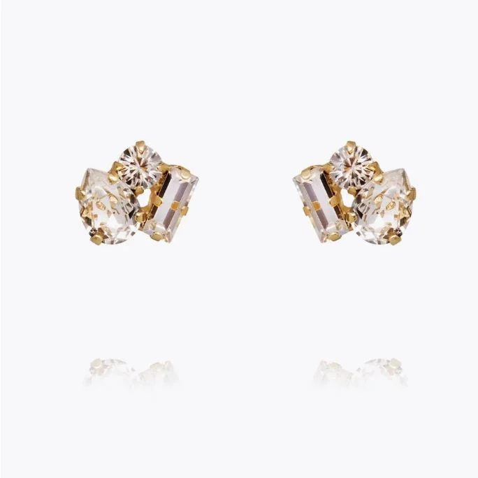 Cropped Women's Angora Blend Sweaters for a Trendy LookCaroline Svedbom Isa Earrings Gold Crystal