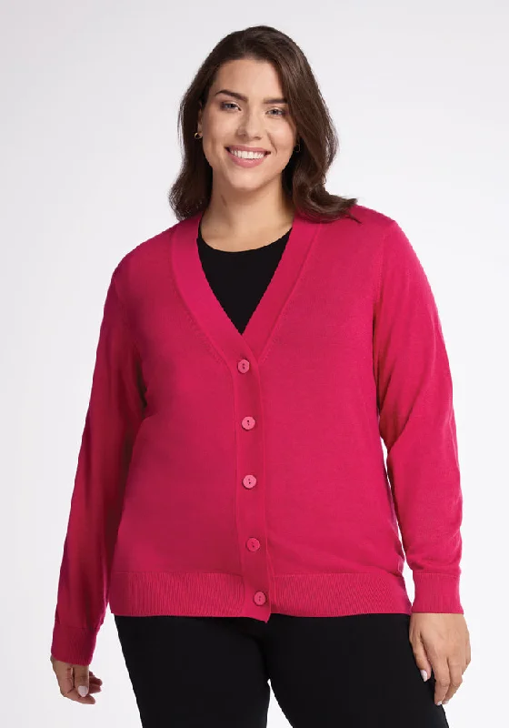 Plus Size Women's Embroidered Sweaters in Ethnic StylesGia Sweater - Berry Burst