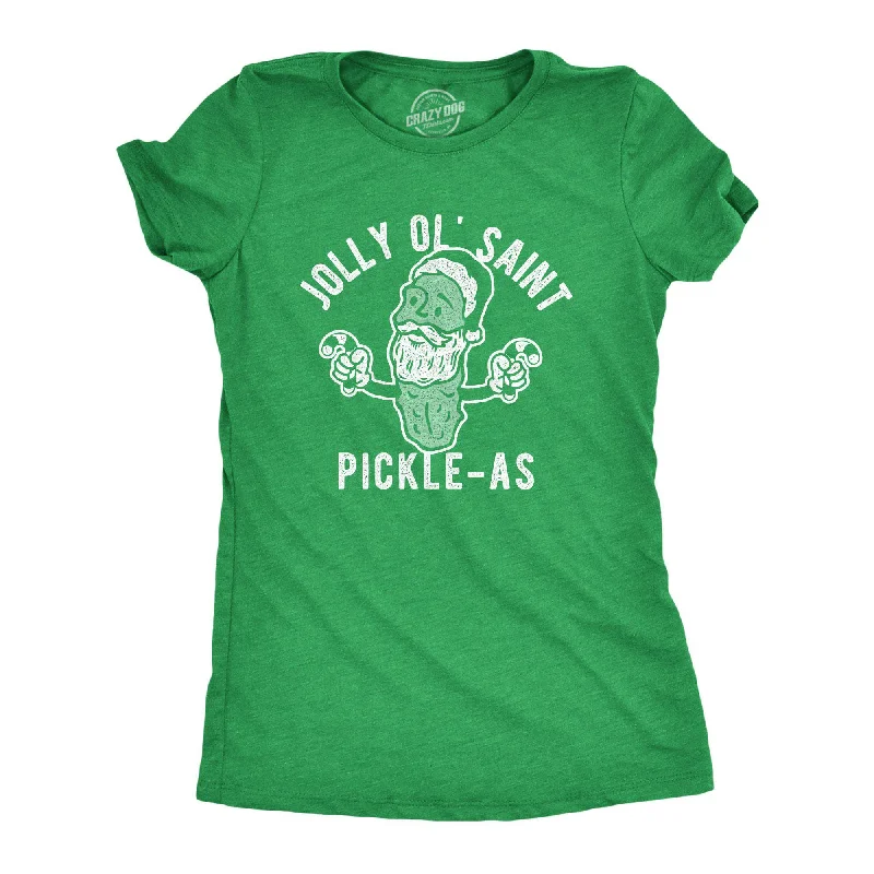 Sequined Women T Shirt for a Sparkly Night OutJolly Ol Saint Pickle-as Women's T Shirt