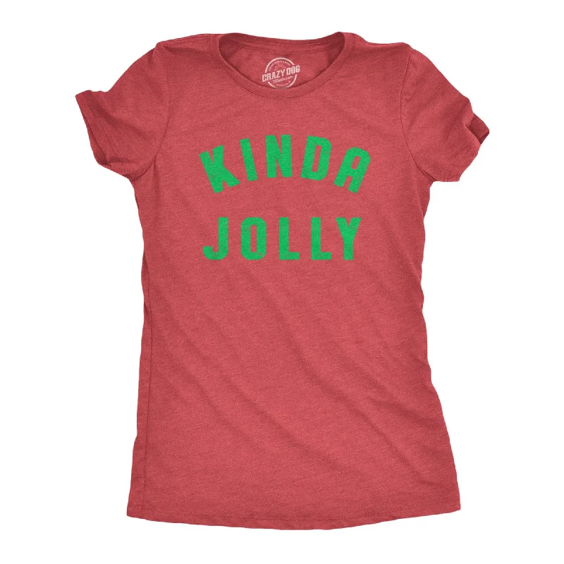 Graphic Print Women T Shirt for a Trendy StatementKinda Jolly Women's T Shirt