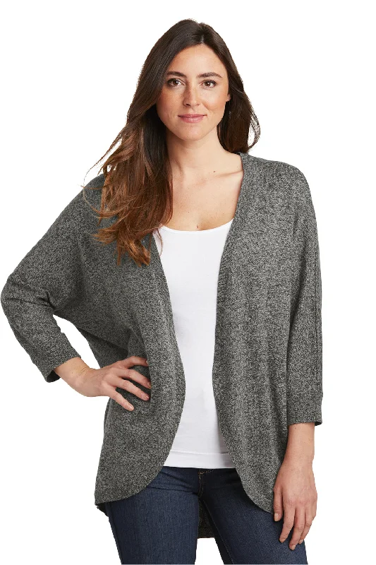 Boat Neck Women's Merino Wool Sweaters in Neutral ShadesPort Authority Womens Long Sleeve Cocoon Sweater - Warm Grey Marl