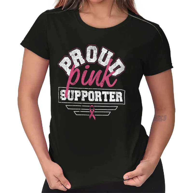 Moisture - Wicking Women T Shirt for Active LifestylesBreast Cancer Awareness Ladies T Shirt