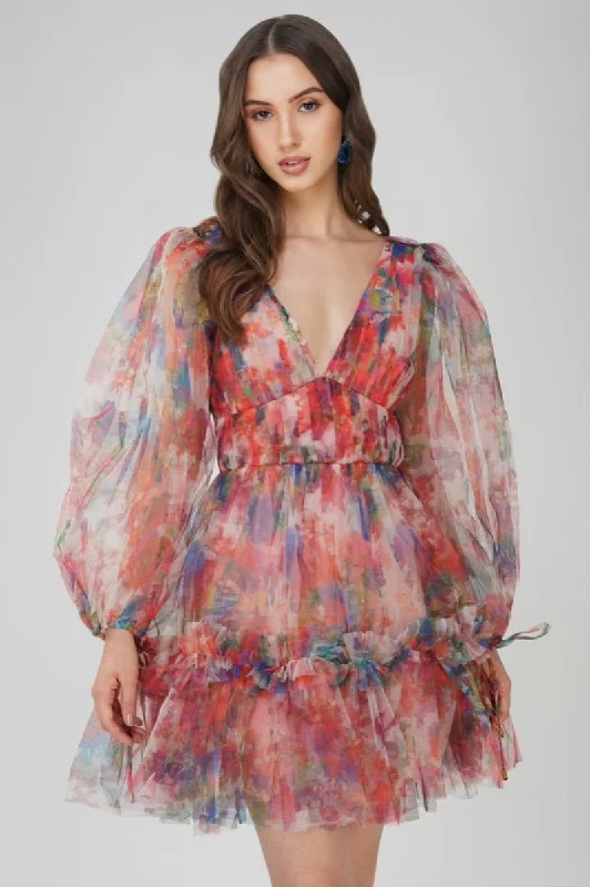 Backless Women Dress for a Sexy and Alluring Look at Evening EventsGracelyn Mini Dress in Floral Print