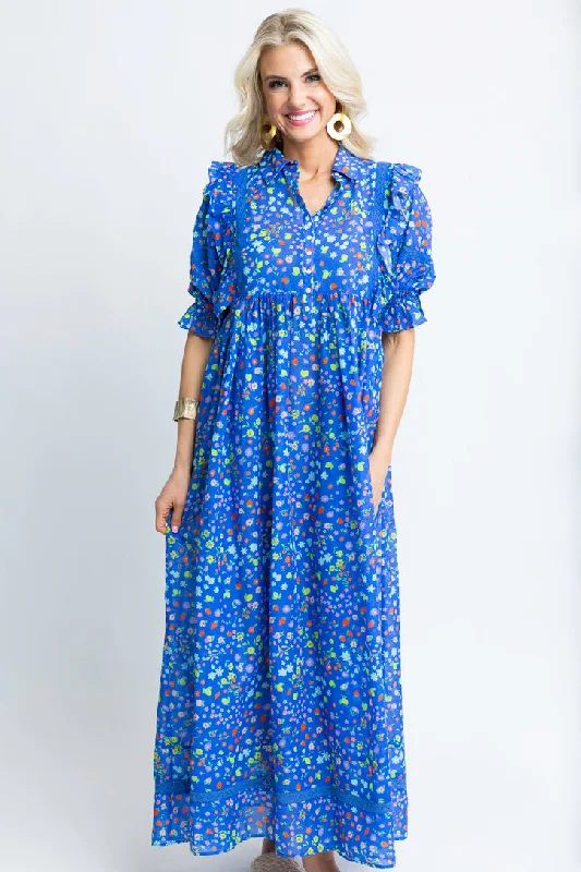 Shift Women Dress with a Simple and Classic Design for Everyday WearSummer Floral Puff Sleeve Maxi Dress