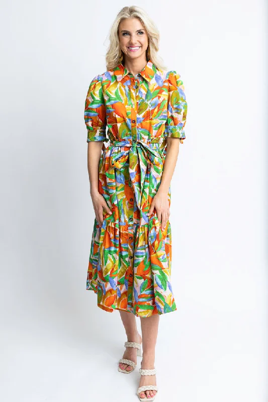 Backless Women Dress for a Sexy and Alluring Look at Evening EventsTropical Island Maxi Shirt Dress