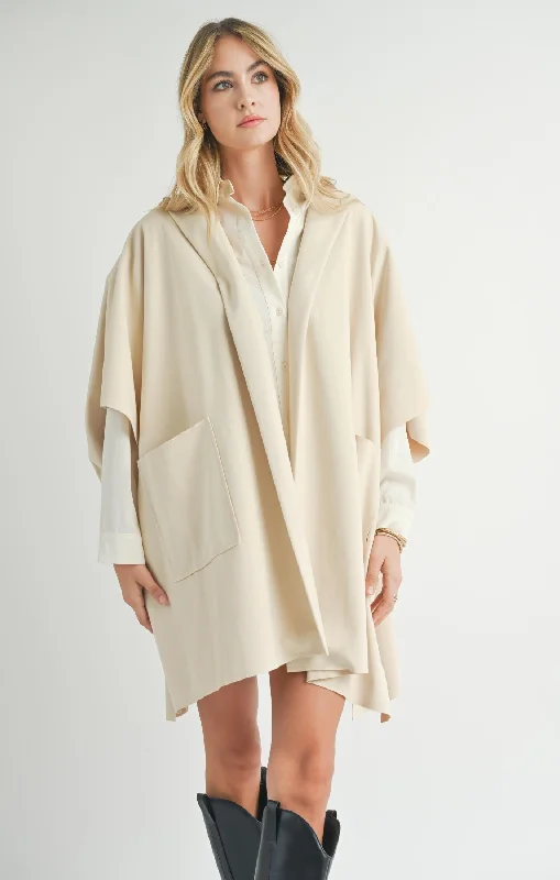 v neck women cardigan to elongate the necklineSadie And Sage Lisha Poncho