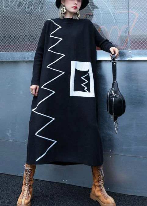 Open - Front Women's Cardigan - Style Mohair SweatersComfy black striped Sweater outfits Refashion high neck Largo knitted tops Open - Front Women's Cardigan - Style Mohair SweatersComfy black striped Sweater outfits Refashion high neck Largo knitted tops
