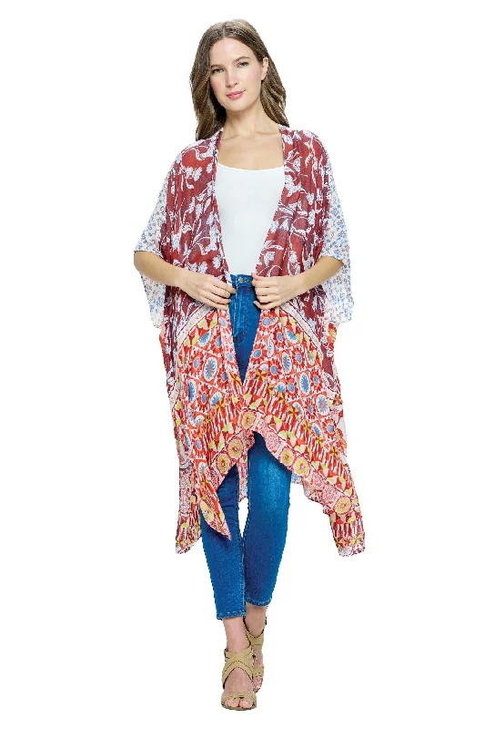 organic cotton women cardigan for an eco - friendly choiceKimono Multi Floral