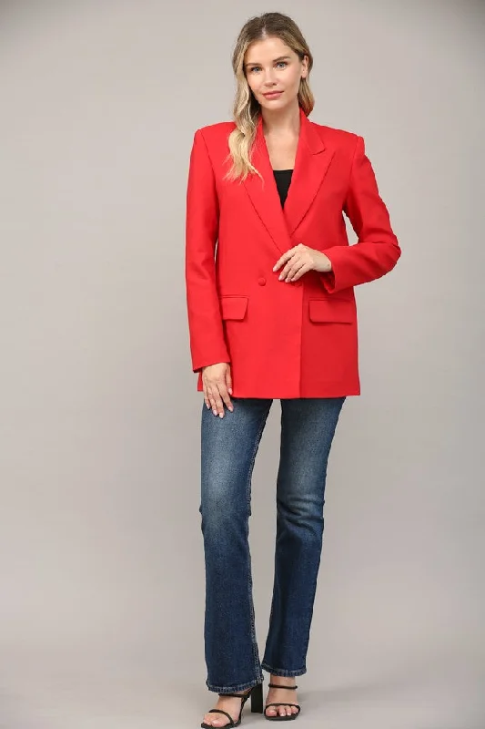 color block women cardigan with bold huesThe Rosina Blazer