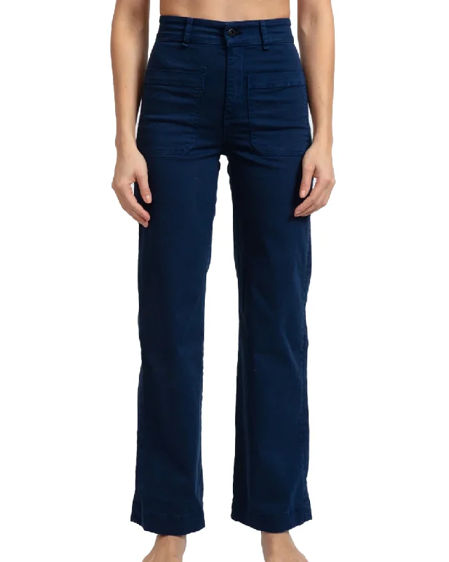 Acid - wash women jeans with a retro finishTwill Sailor Jean in Anchor Navy