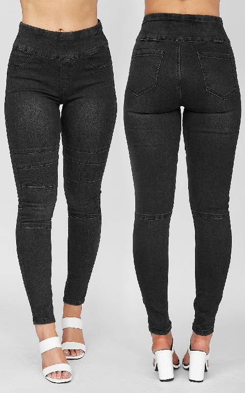 Stretch women jeans for enhanced mobility and comfortPirilisa Jeggings - Charcoal Grey