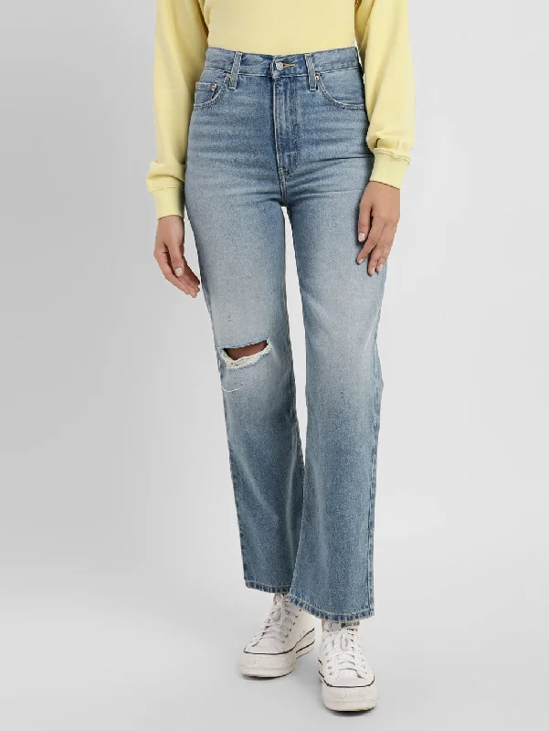 Straight - leg women jeans with a classic and timeless appealWomen's High Rise Straight Fit Jeans