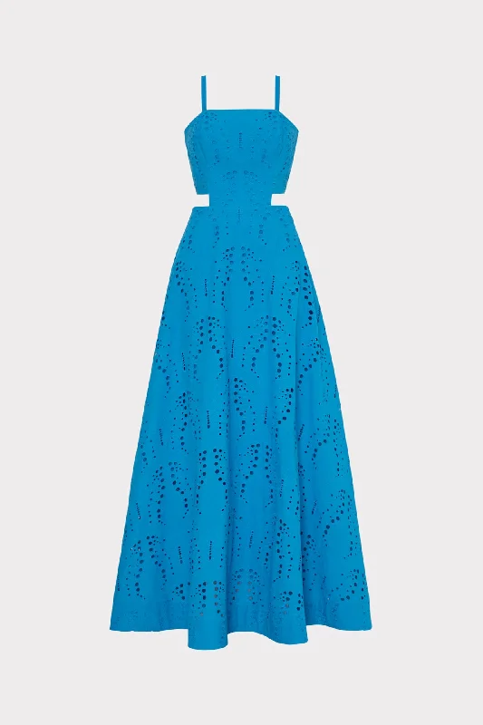 Long - Sleeve Women Dress in Velvet for a Luxurious Winter LookCrosby Butterfly Eyelet Maxi Dress