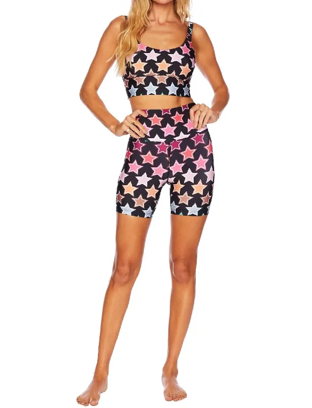 Belted Women Shorts to Enhance the WaistlineBike Short-Fantasy Star