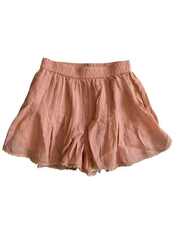 Belted Women Shorts to Enhance the WaistlineChelsea Shorts In Mauve