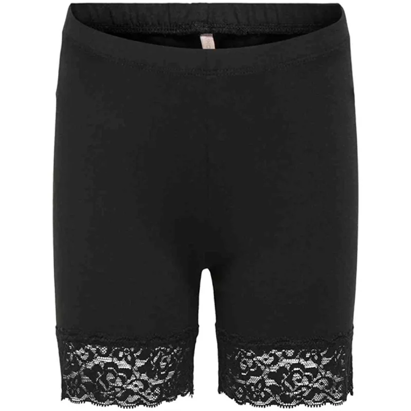 Bermuda Women Shorts for a Classic and Sophisticated LookKids ONLY Black Love Lace Bike Shorts