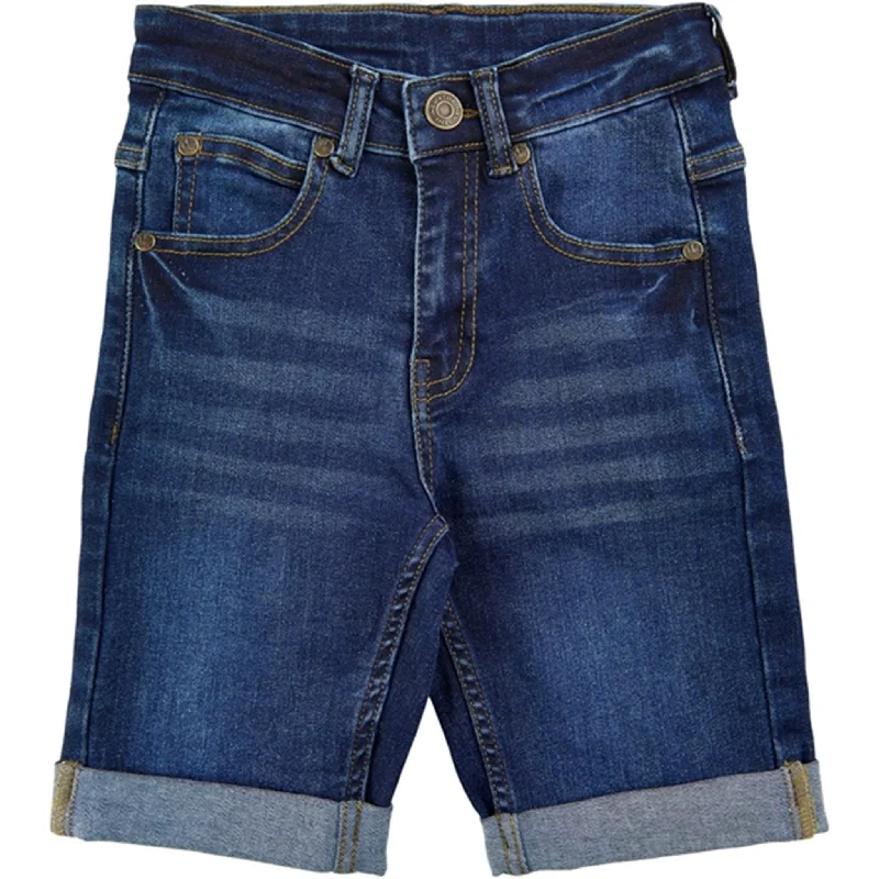 Embroidered Women Shorts with Intricate DesignsTHE NEW 890 Dark Blue Denim Shorts