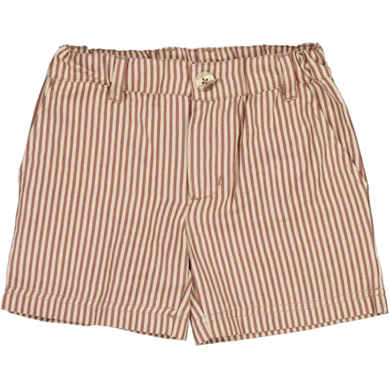 Linen Women Shorts for Breathable Comfort in Hot WeatherWheat Vintage Stripe Elvig Shorts