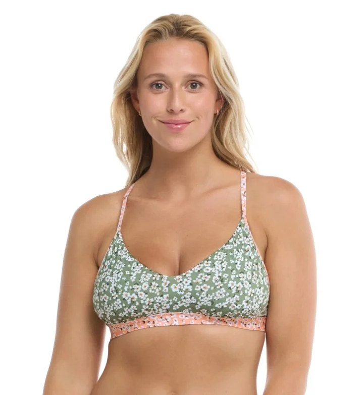 Sustainable bikini made from recycled materials for eco - conscious beachgoersEIDON TINY BLOOMS MADISON PLUS CUP BIKIN ITOP